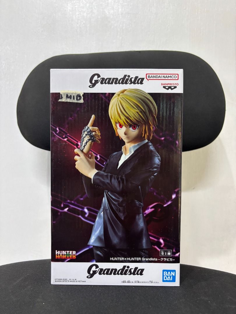 Grandista Kurapika (Category: Figurines & Statues) located in Bulacan. Submitted by funkopatsaiyajin (Listing ID 1465669483, Image 1). Description: MIB - Mint in Box 📍 Location : SJDM Bulacan / North Caloocan 🚚 MOD : LBC / Lalamove / Grab Express / Drop&Go 💳 MOP : GCash / GoTyme / Maribank / Maya Express.