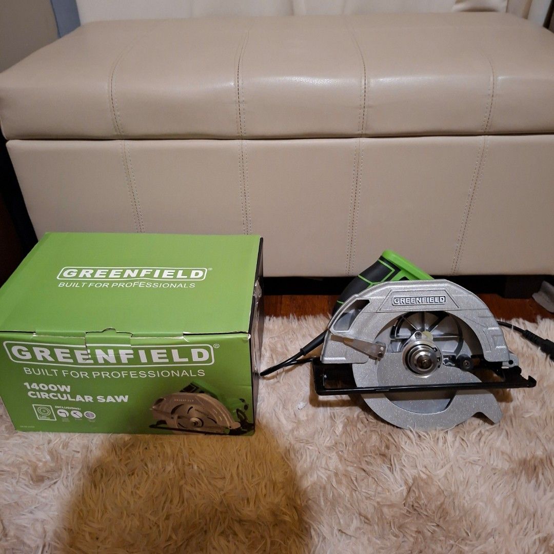 Greenfield 1400w circular saw lagari (Category: Craft Supplies & Tools) located in Pasig City. Submitted by fasttech01 (Listing ID 1465580694, Image 2). Description: .