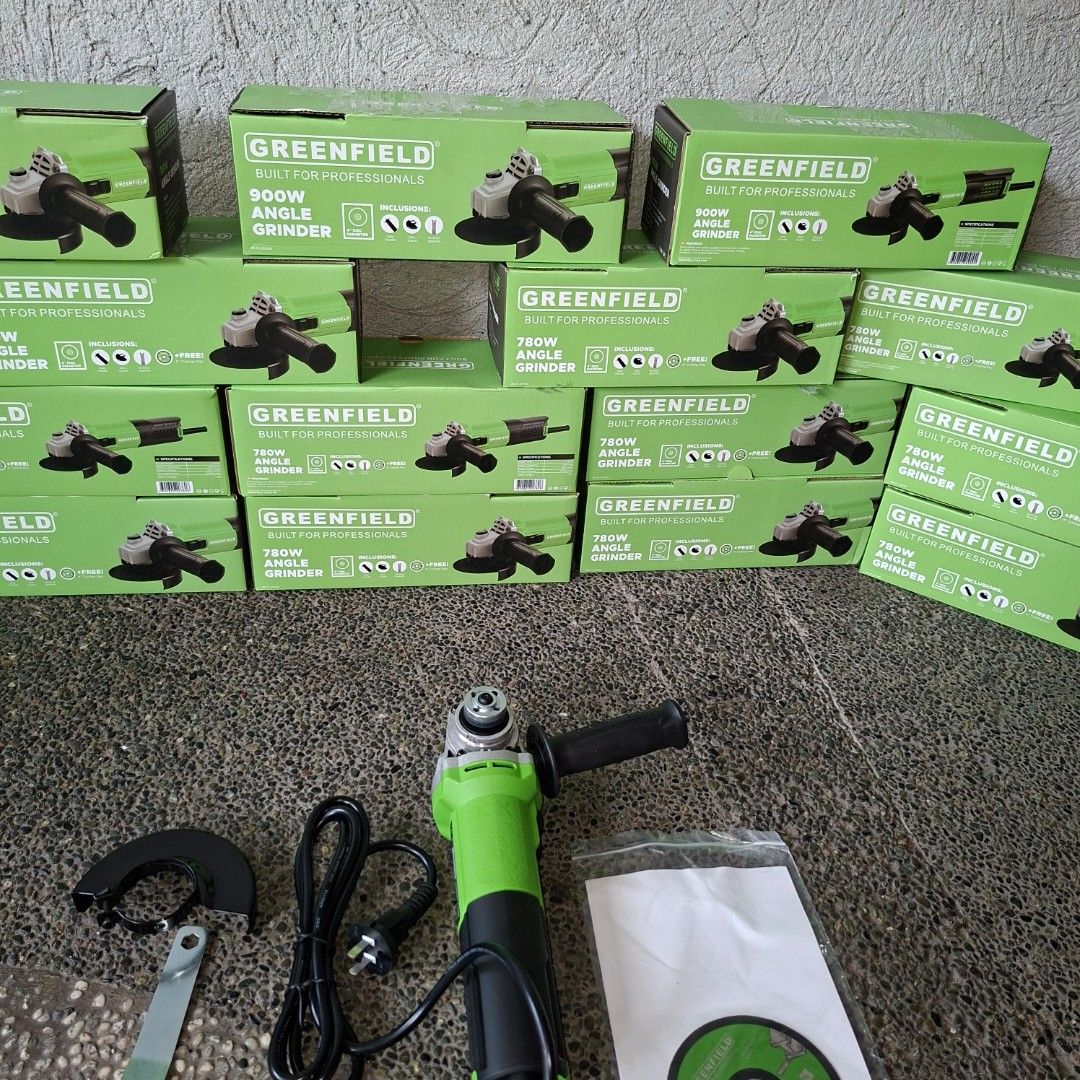 Greenfield angle grinder 780w (Category: Cleaning Tools & Supplies) located in Pasig City. Submitted by fasttech01 (Listing ID 1465582062, Image 2). Description: .