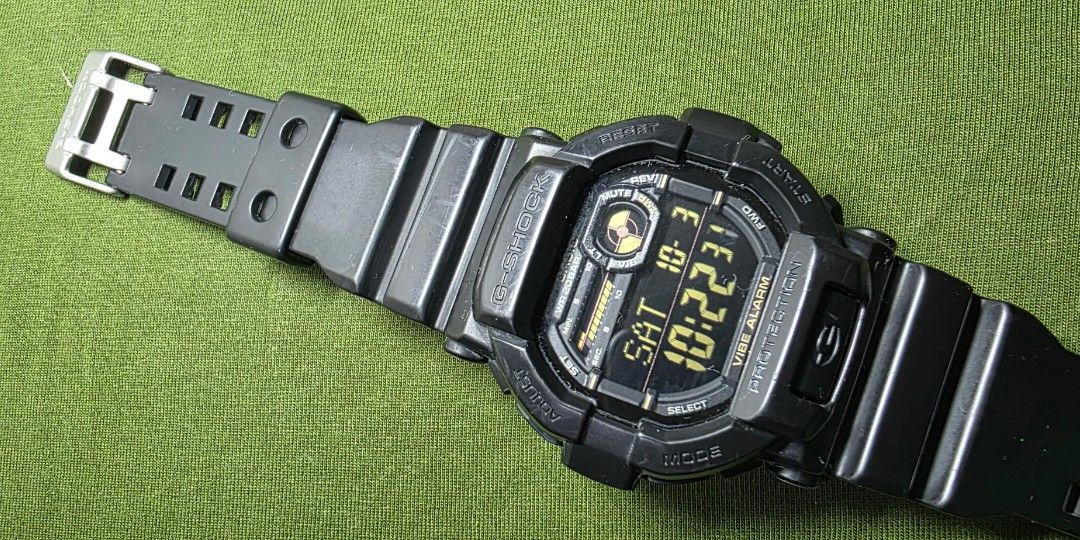 G-SHOCK GD350-1B (Category: Announcements) located in Taguig. Submitted by joshua369 (Listing ID 1465586081, Image 2). Description: The selected region features the Casio G-Shock GD-350-1B digital watch, easily recognizable by its stealth black resin case and distinctive amber-tinted negative digital display. The Casio G-Shock GD-350-1B is a highly regarded tactical digital watch famously engineered for covert operations, military personnel, and 