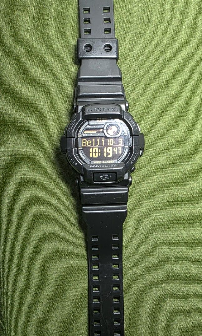 G-SHOCK GD350-1B (Category: Announcements) located in Taguig. Submitted by joshua369 (Listing ID 1465586081, Image 3). Description: The selected region features the Casio G-Shock GD-350-1B digital watch, easily recognizable by its stealth black resin case and distinctive amber-tinted negative digital display. The Casio G-Shock GD-350-1B is a highly regarded tactical digital watch famously engineered for covert operations, military personnel, and 