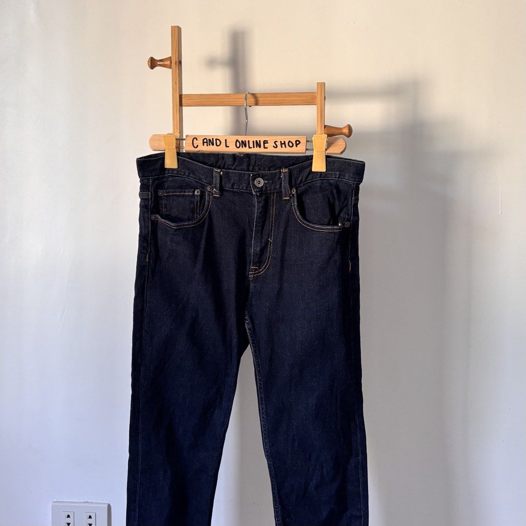 GU by UNIQL0 raw hem slim jeans (Category: Jeans) located in Guiguinto. Submitted by candlonlineshop (Listing ID 1465735284, Image 2). Description: ✨FIRST TO PAY BASIS✨ GU by UNIQL0 raw hem slim jeans for men Size on tag: large Condition: 9.5/10 Waist: 33” Length: 35” Flaw/s: none ₱300 + sf 📍Bulacan 🚚Sh0pee check out (SPX) | J&T express •Items may have minor unnoticed flaws — please manage your expectations as you are dealing with thrifted item