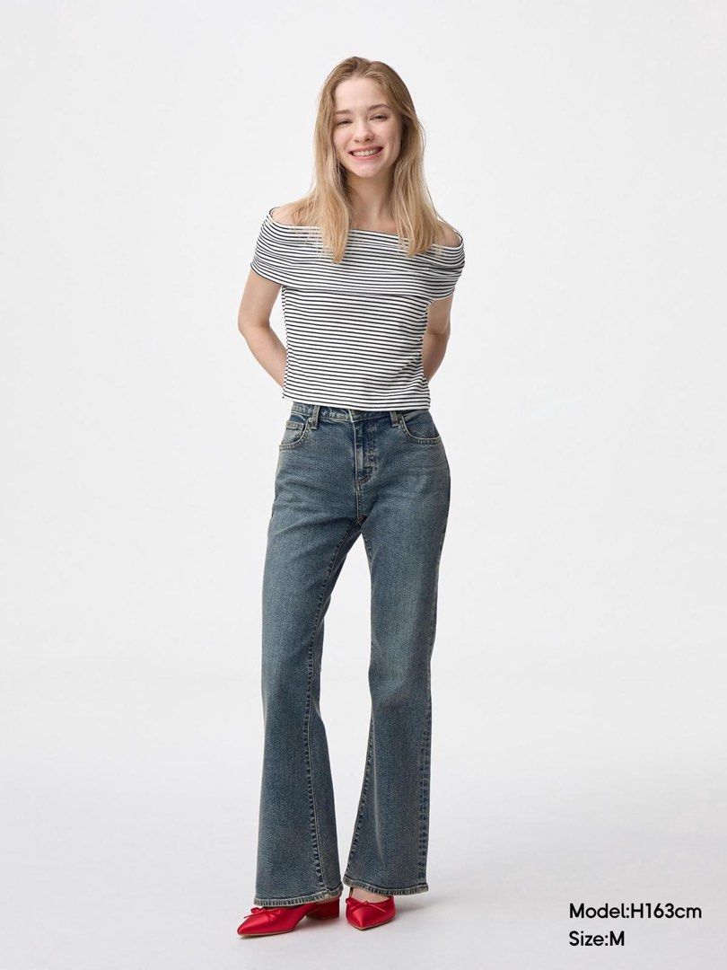 GU by UNIQL0 slim flared jeans (Category: Jeans) located in Guiguinto. Submitted by candlonlineshop (Listing ID 1465733340, Image 1). Description: ✨FIRST TO PAY BASIS✨ GU by UNIQL0 slim flared jeans Size on tag: large Condition: 9.5/10 Waist: 28.5” Length: 38” Flaw/s: none ₱350+ sf 📍Bulacan 🚚Sh0pee check out (SPX) | J&T express •Items may have minor unnoticed flaws — please manage your expectations as you are dealing with thrifted items. •Color