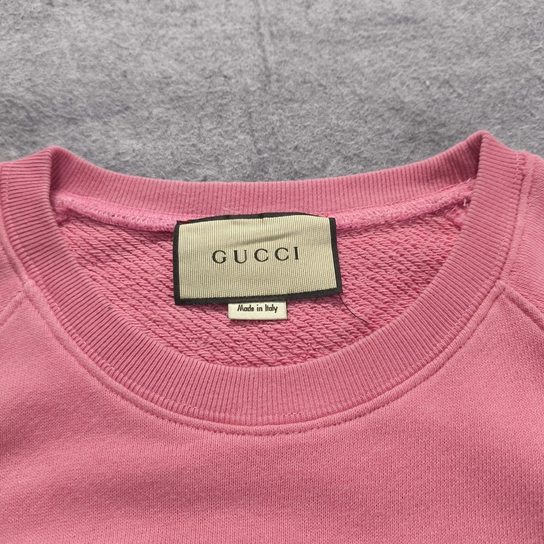 Gucci Bear Sweater (Category: Hoodies) located in Manila. Submitted by shykes_26 (Listing ID 1465718190, Image 3). Description: Dimensions Width - 20.5 Length - 28.5 Size on tag - S (medium- semi L) Issues - None.