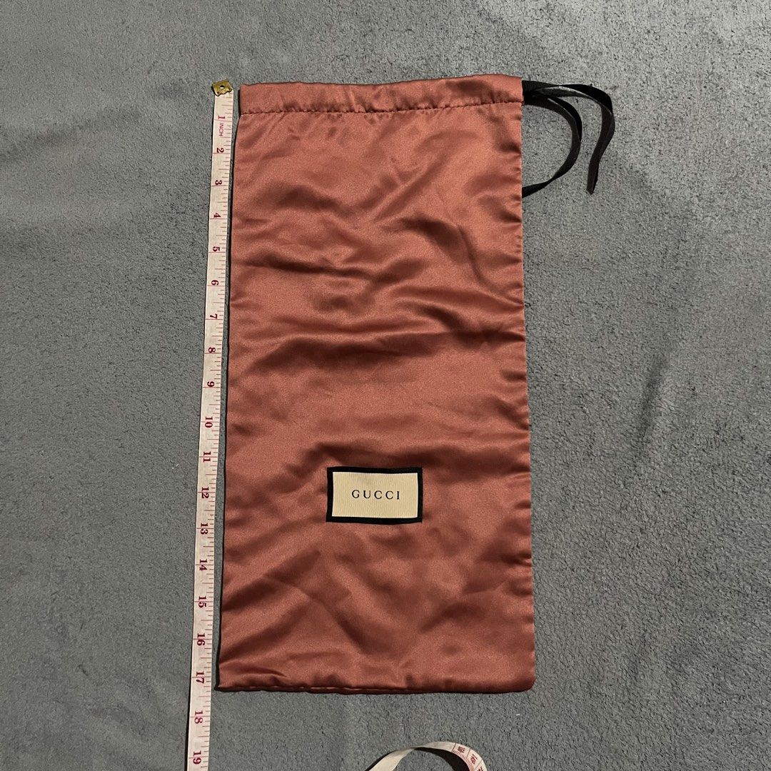 Gucci Drawstring Dust Bag (Category: Luxury Bags & Wallets) located in Hagonoy. Submitted by ianthrift_ph (Listing ID 1465716892, Image 3). Description: (see detailed picture for size) pristine condition no issue.