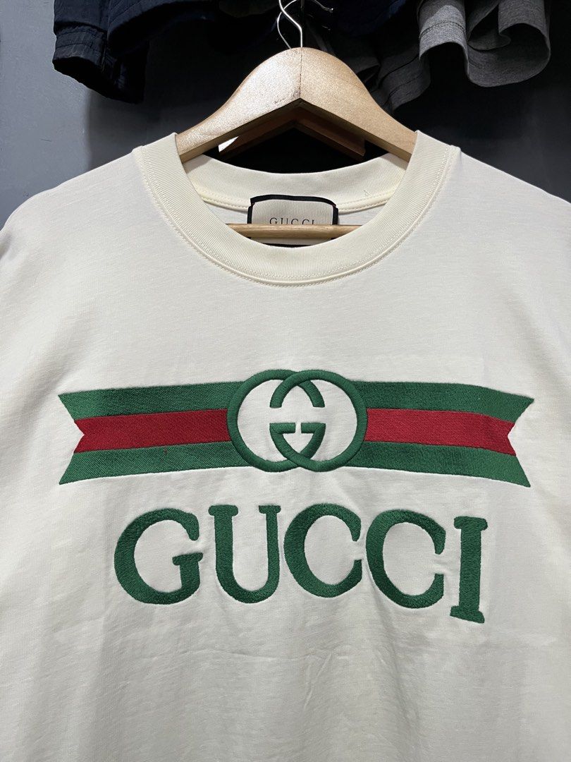 GUCCI shirt embroidery design (Category: Tshirts & Polo Shirts ) located in Tarlac. Submitted by thriftnijude (Listing ID 1465586903, Image 2). Description: 23 width 29 length .