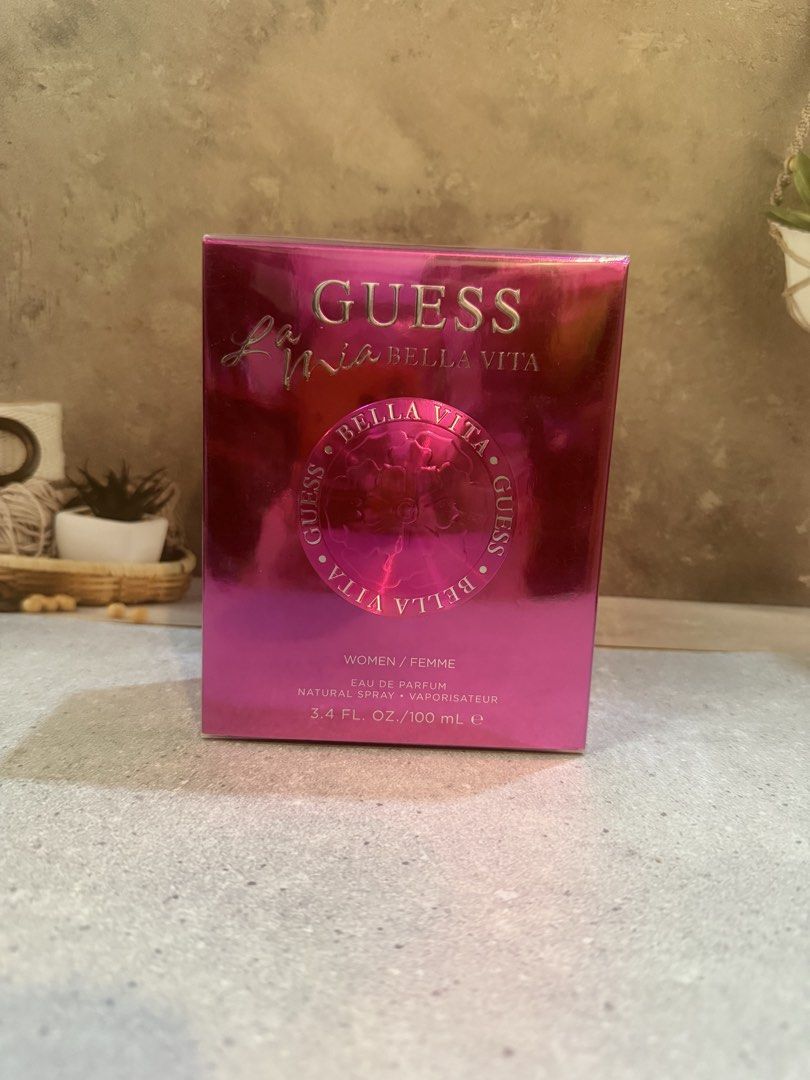 Guess La Mia Bella Vita (Category: Fragrance & Deodorants) located in Paranaque City. Submitted by oommggg (Listing ID 1465586085, Image 1). Description: 100 % Original Perfume! Not fake NOT Us, Dubai, Singapore Etc. 100% ORIGINAL!!!! Paranaque area.