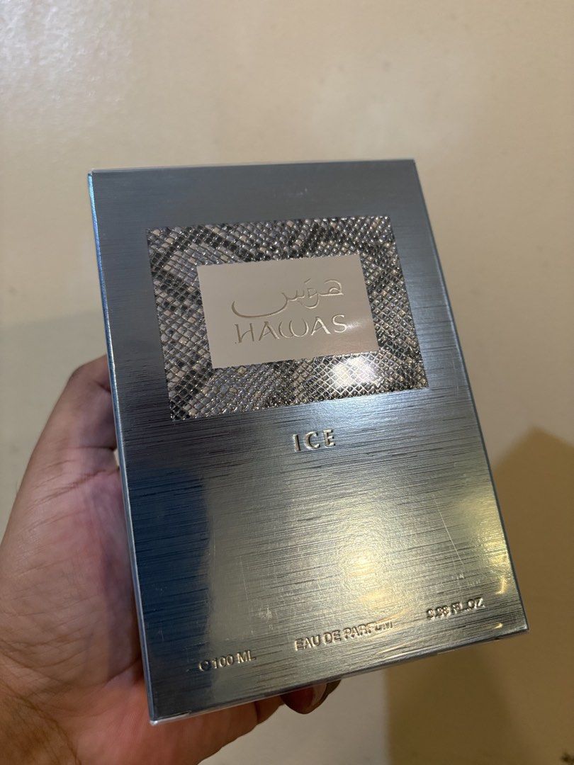 Hawas Ice (Invictus Aqua) (Category: Fragrance & Deodorants) located in Manila. Submitted by cjfragrancehaus (Listing ID 1465684772, Image 1). Description: Hawas Ice Sealed ✅Lalamove ✅Pickup ✅J&T 📍Near Jollibee/LRT Tayuman Sta Cruz Manila.
