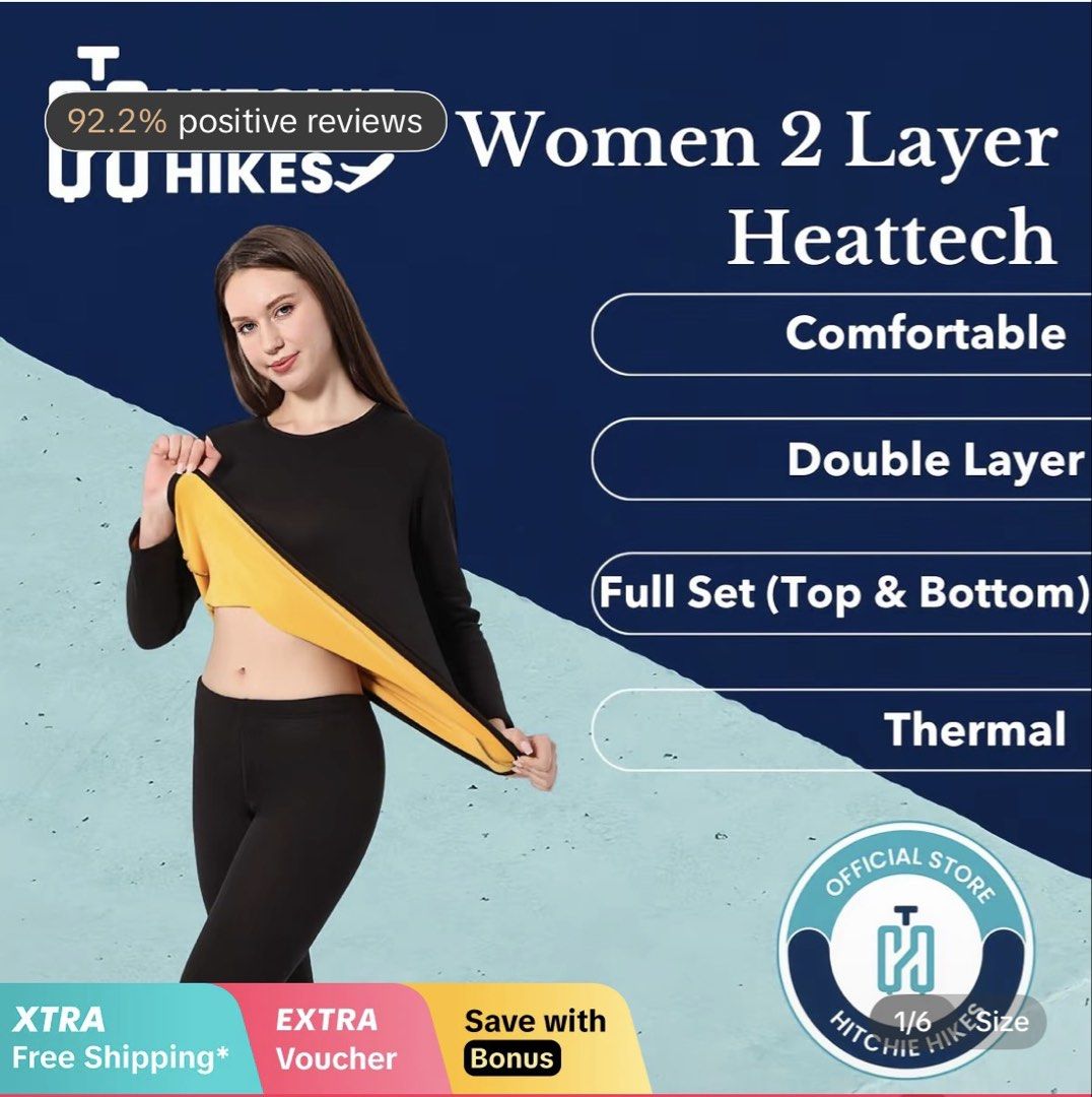 Heatech (Category: Tops) located in Kota Tinggi. Submitted by erishazamlee (Listing ID 1465709399, Image 3). Description: Tak pernah pakai. Nak jual sebab tak muat.