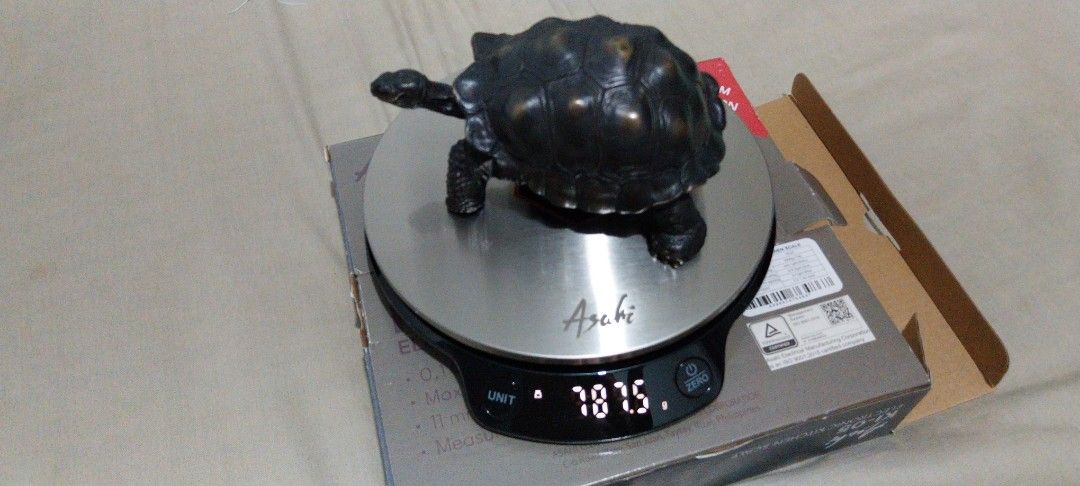 Heavy bronze tortoise turtle figurine sculpture (Category: Figurines & Statues) located in Makati City. Submitted by g3labee (Listing ID 1465693158, Image 1). Description: - Material: Bronze with dark patina finish - Weight: Approx. 787.5 grams - Design: Detailed shell texture, head, and scaled legs - Size: Compact, fits in the palm of your hand - Use: Perfect for desk shelves, paperweights, or home decor displays.
