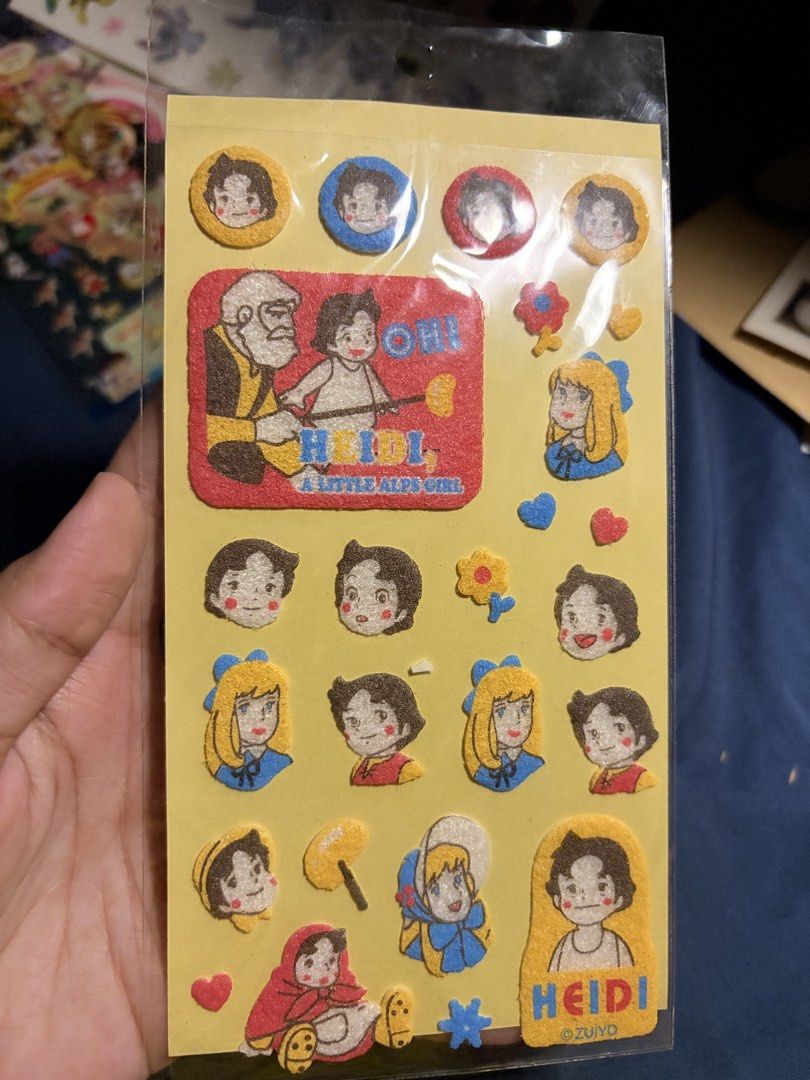 Heidi Sticker (Category: Art & Prints) located in Manila. Submitted by wearly.fits (Listing ID 1465646512, Image 1). Description: Heidi Sticker Back 🇯🇵 ✨ Original Japanese stationery 🎀 Heidi vintage character design 📍manila 💸 Gcash / Bank Transfer (payment first) 🚚 J&T or lalamove (buyer must shoulder sf).