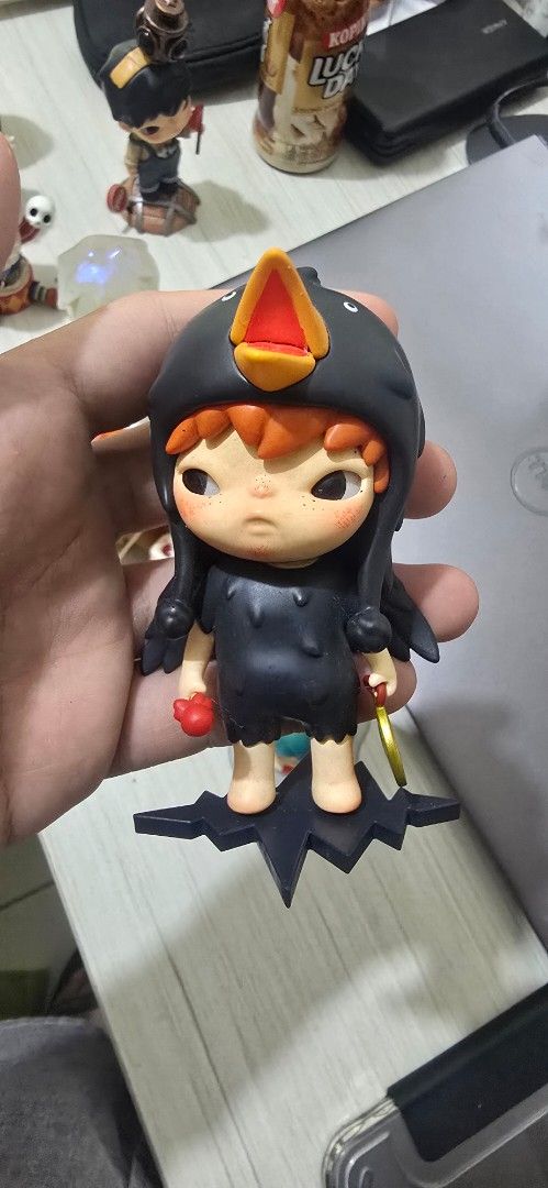 Hirono crow (Category: Designer & Blind Box Toys) located in Manila. Submitted by luckyphoenix-e629db (Listing ID 1465588756, Image 1). Description: Complete w/ Box, Foil and Card.