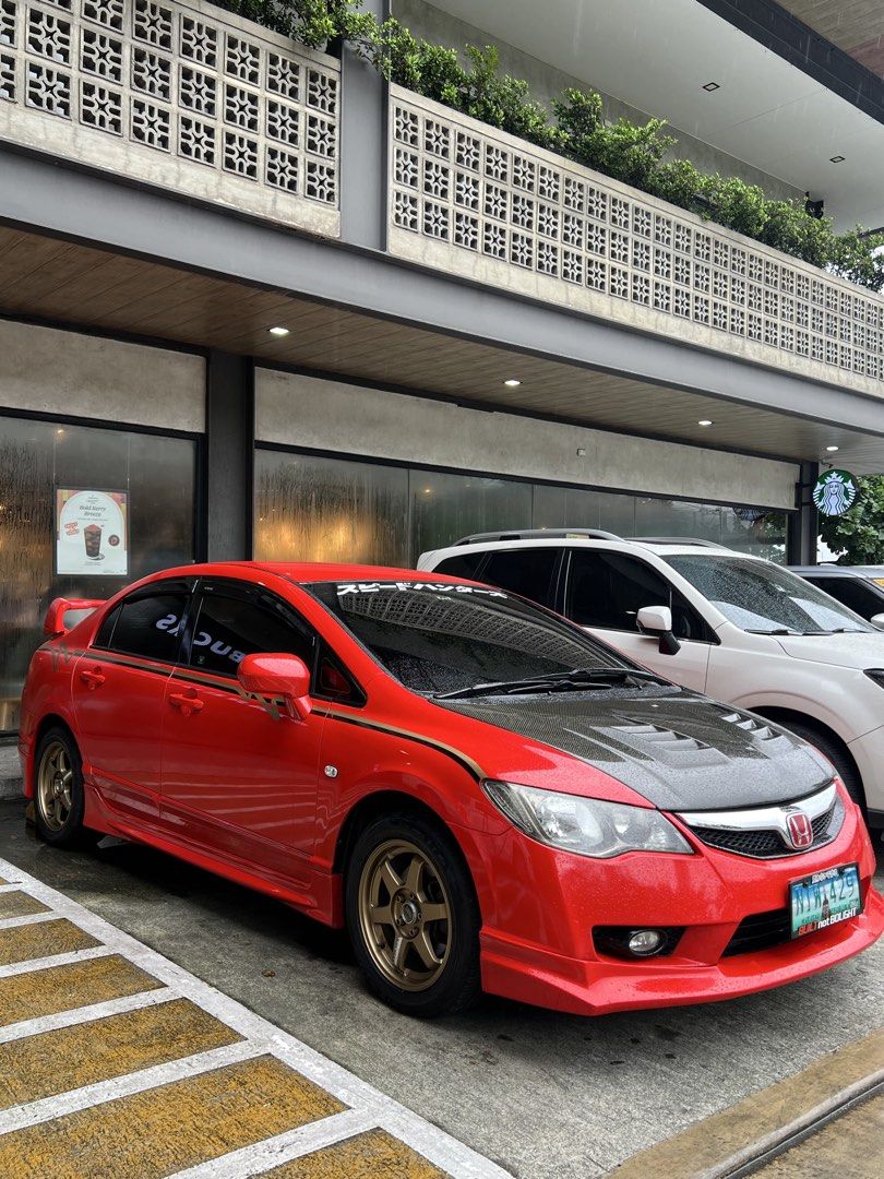Honda Civic 1.8 (A) (Category: Used Cars) located in Quezon City. Submitted by snoooow (Listing ID 1465652357, Image 1). Description: Selling my Personal Car Honda Civic 2009 Ferrari Red 121k Mileage Lenovo tv Carbon Hood Te 37 Mags 16’s Type R kits Mugen Kits Hk Muffler In good condition Complete papers.