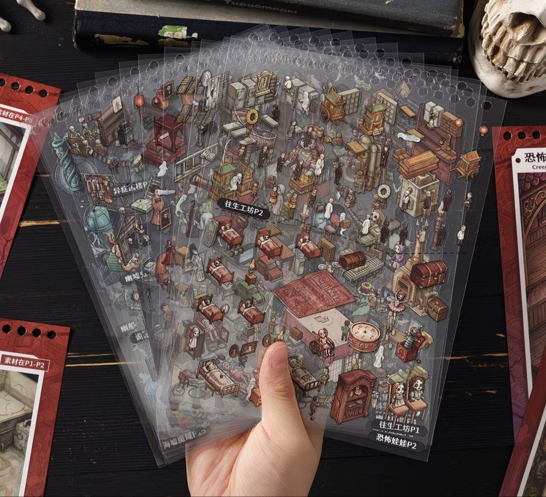 Horror Series Landscape Sticker Book (Category: Art & Prints) located in Taguig. Submitted by seek_and_ship (Listing ID 1465650512, Image 3). Description: Horror Series Landscape Stickers Book • Status: Pre-Order (Ships in approximately 25+ days) •Total Price: ₱286 + Shipping Fee (to be provided by seller) • Reservation: A downpayment of at least half (P143) is required to secure your slot. This will be deducted from your total upon arrival. Brea