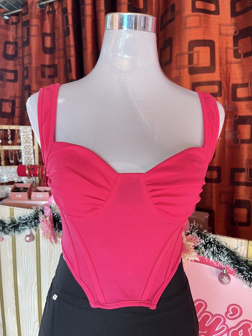 hotpink corset top (Category: Sleeveless) located in Manila. Submitted by myapparelshop (Listing ID 1463748514, Image 1). Description: .