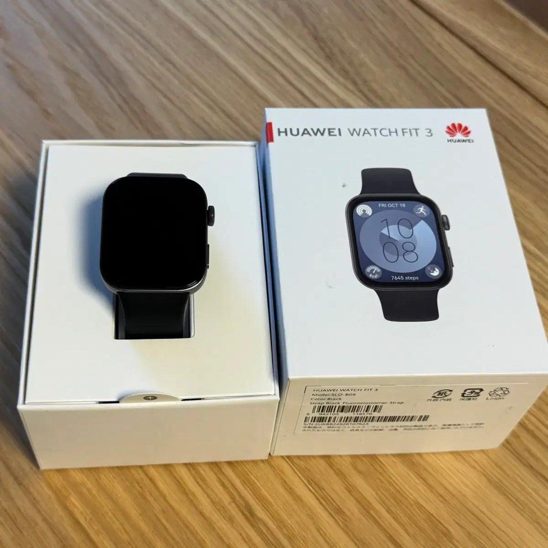 Huawei Watch Fit 3 (Category: Wearables & Smart Watches) located in Marikina City. Submitted by chickennuggets_ (Listing ID 1465703478, Image 1). Description: - Brand: Huawei - Model: Watch Fit 3 - Color: Black - Condition: Excellent / Like new in box - Features: Sleek square display, comfortable strap, ideal for daily wear and fitness tracking - Inclusion: Original retail box included - RFS: Not using.