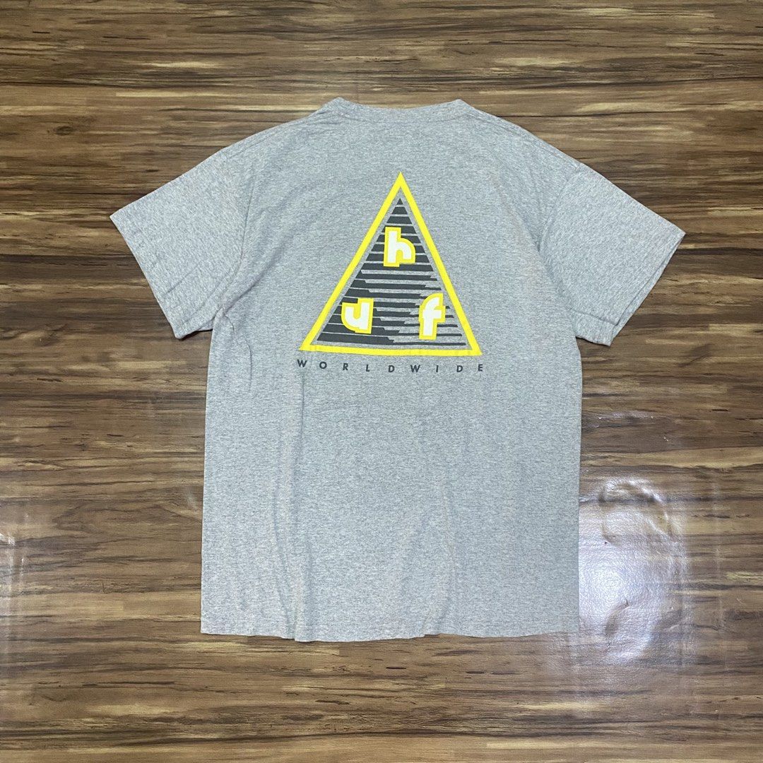 Huf Tshirt (Category: Tshirts & Polo Shirts ) located in Cebu City. Submitted by accurate.curations.ceb (Listing ID 1465705911, Image 2). Description: HUF tshirt Excellent Condition COLOR RATE: 9.5/10 Issues: None large Measurements: Width: 22 inches Length: 29 inches Price + Sf 📍Cebu Shipping via J&T NO COD/COP PAYMENT FIRST VIA GCASH OR BANK Unli vouch and VC for legitimacy dm if interested 📩.