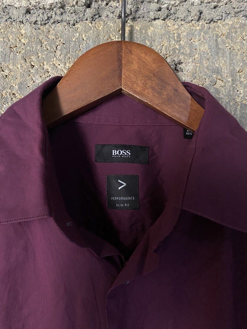 Hugo Boss (Category: Formal Shirts) located in Odiongan. Submitted by renz_john (Listing ID 1465713746, Image 2). Description: As new condition No issue Color rate 10/10 Dimes: 19x30 .
