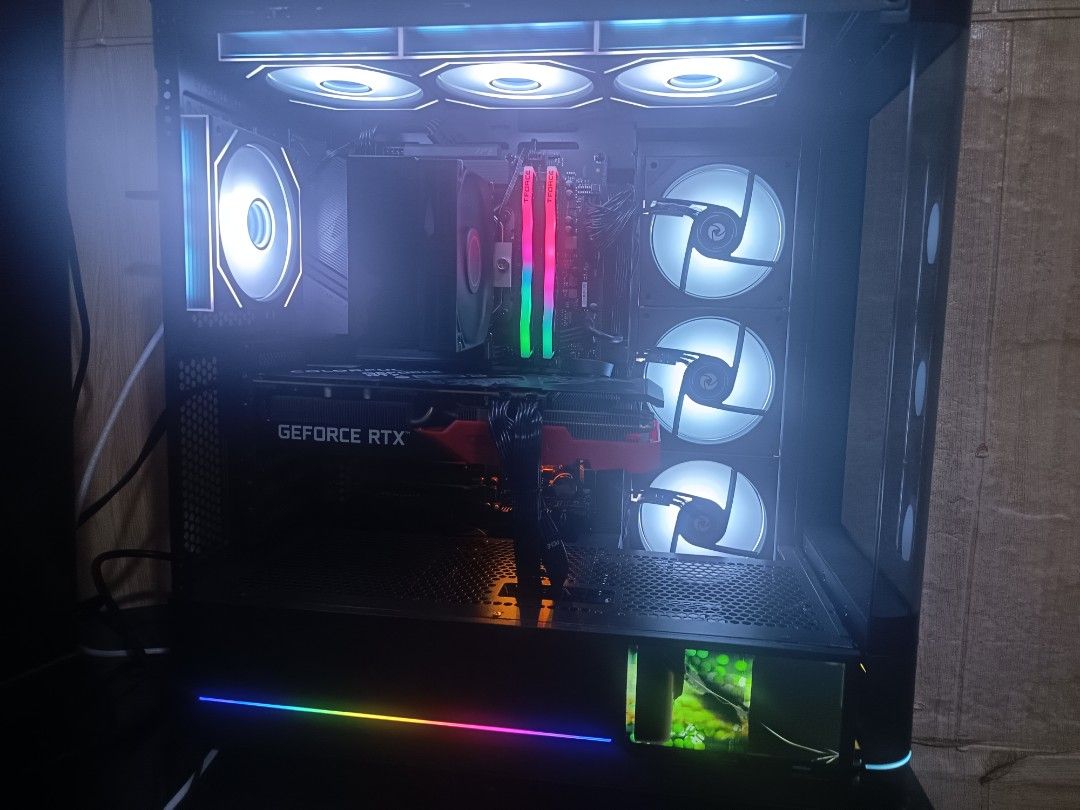 I5 system unit ddr5 (Category: Desktops) located in Quezon City. Submitted by keithivan1205 (Listing ID 1465591763, Image 2). Description: I5 12400 z790 aorus elite x ax 2x16gb 6400mhz cl32 rtx 3070 nvme ssd kingston nv3 2tb antec g650w gold jungle leopard digital cpu cooler ac02 jungle leopard atx case w/ 7fan ( defective screen ).