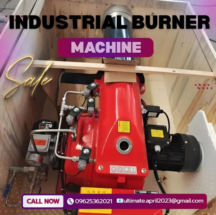 Industrial Burner Complete Machine For Sale (Category: Other Home Appliances) located in Caloocan City. Submitted by coolstorm-71de73 (Listing ID 1465665198, Image 1). Description: ✅ Big discount for orders ✅ 100% LEGIT TRUSTED SUPPLIER! ✅ With Complete Legal Documents ✅ BIR Registered Industrial Burner Complete Machine PHP73,040.00 capacity : 140-350kW Fuel consumption: 30kg/hr Voltage: 220v motor: 400w.