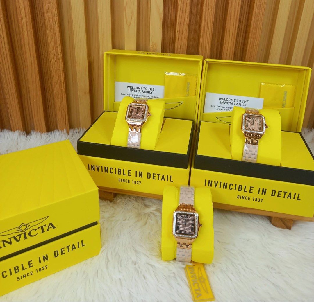 Invicta Sqaure Watch - (ganda neto) (Category: Women's Watches) located in Mandaluyong City. Submitted by shop_0n_the_spot (Listing ID 1465608175, Image 1). Description: 💯% GUARANTEED ORIGINAL & BRAND NEW. ✅ Brand New with Tag, Carecard ✅ Polyplastic ✅ Paper bag (if only available) 📌 Please DO TAKE A VIDEO of UNBOXING once your parcel arrived. Any claim/s for missing/wrong and damage items will not be entertained without providing an evidence. 