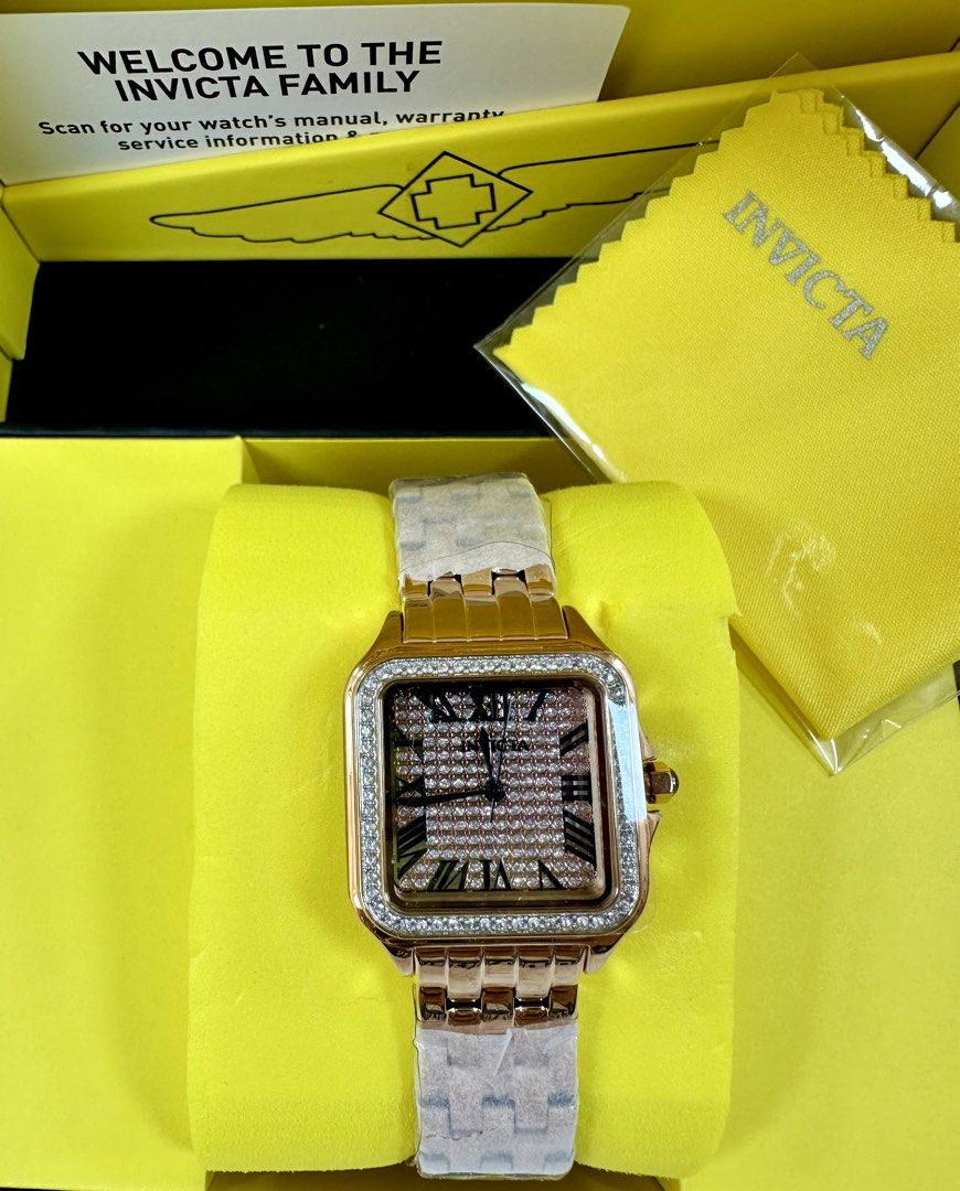 Invicta Sqaure Watch - (ganda neto) (Category: Women's Watches) located in Mandaluyong City. Submitted by shop_0n_the_spot (Listing ID 1465608175, Image 2). Description: 💯% GUARANTEED ORIGINAL & BRAND NEW. ✅ Brand New with Tag, Carecard ✅ Polyplastic ✅ Paper bag (if only available) 📌 Please DO TAKE A VIDEO of UNBOXING once your parcel arrived. Any claim/s for missing/wrong and damage items will not be entertained without providing an evidence. 