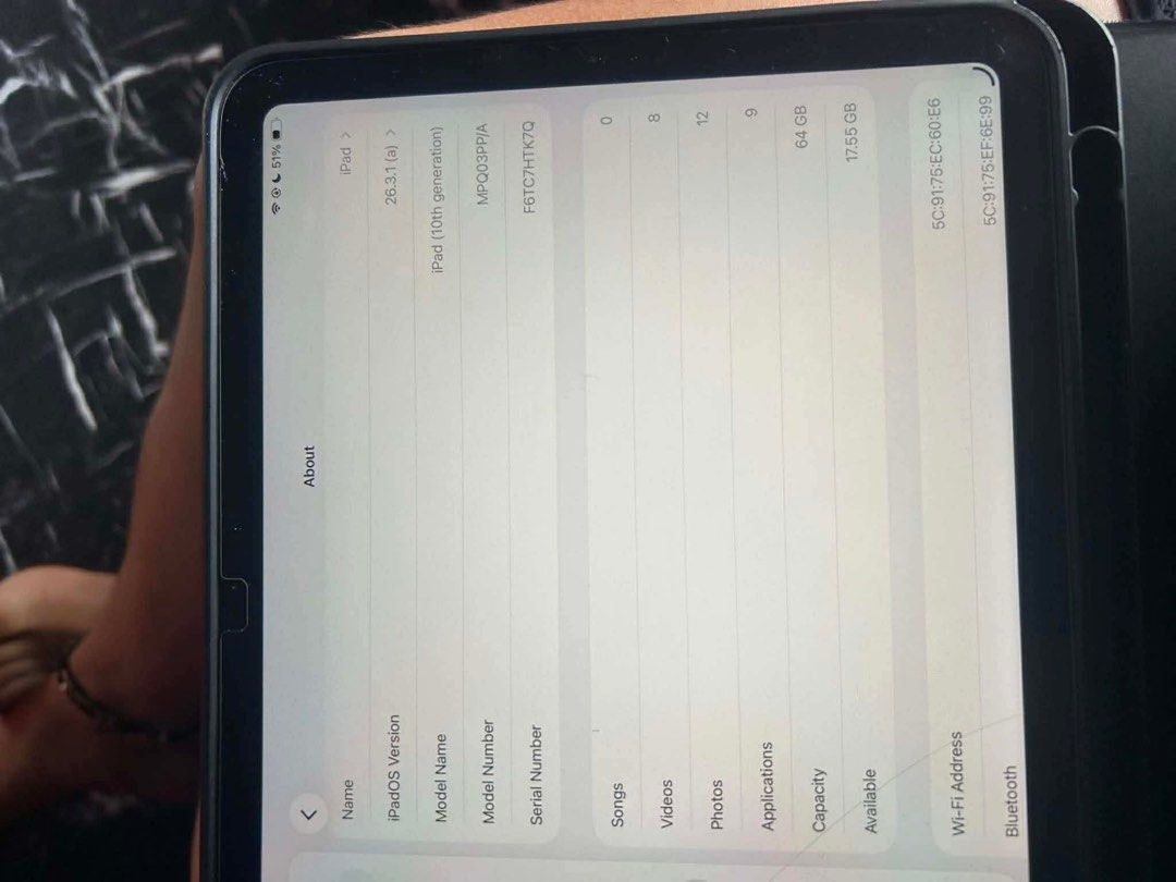 Ipad 10th gen (Category: iPad) located in Urdaneta. Submitted by yzzabelley33910 (Listing ID 1465741548, Image 2). Description: Rush sale Including goojodoq case, ordinary case, charger .