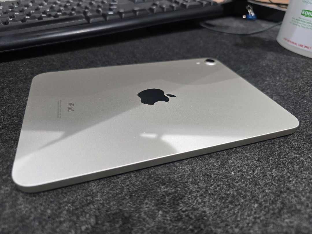 iPad Mini 6th Gen 64GB Wifi only (Category: iPad) located in Quezon City. Submitted by sijay83 (Listing ID 1465750855, Image 3). Description: Well used since 2021 but no flaws outside. Installed screen protector since day 1 and with cass Specs: iPad Mini 6th Gen 64gb Storage Wifi Only Model Starlight Color Inclusion: unit with Apple Pencil 2 only No Receipt. For Swap to and looking for iPad Air m2 128/256gb or iPad Mini 7 128gb MEETUP SM NORTH TR