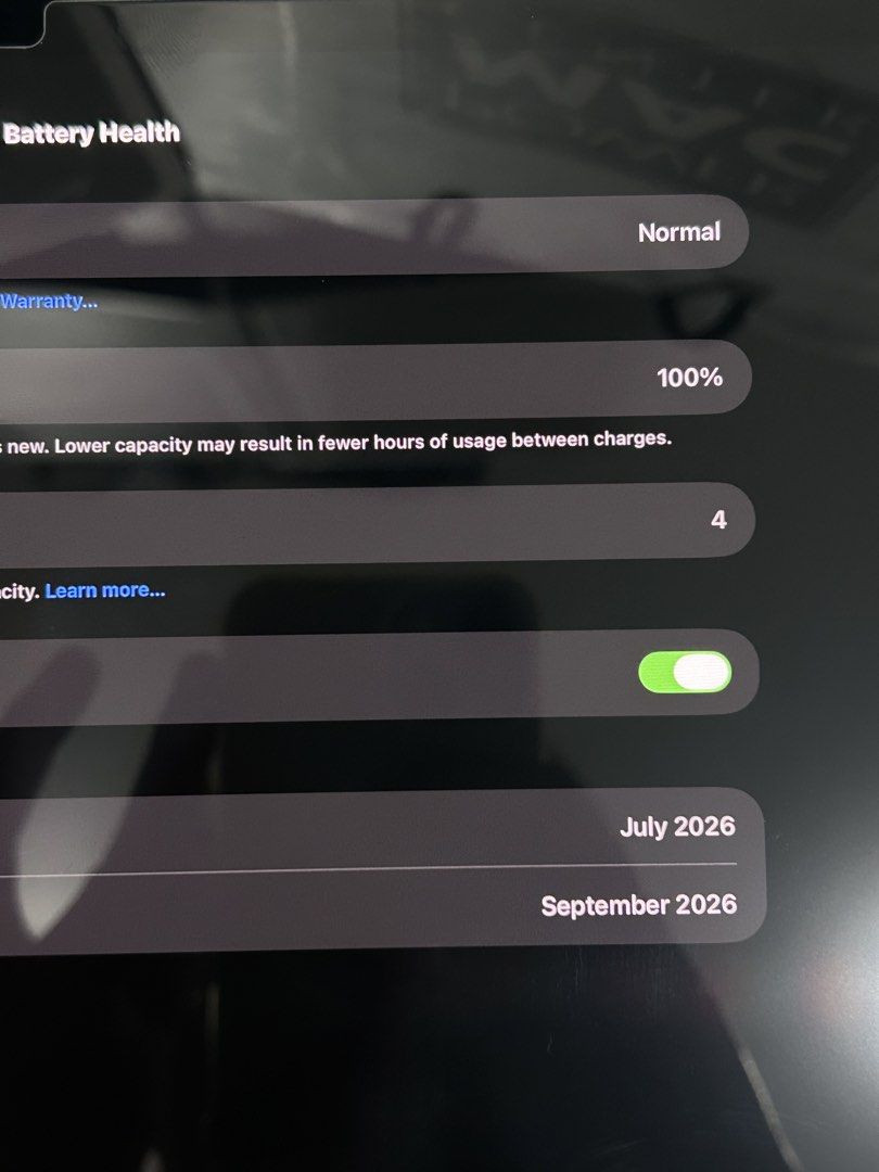 iPad Pro M5 13" (Wifi + Cellular) (Category: iPad) located in Manila. Submitted by wadadamzvki (Listing ID 1465698433, Image 3). Description: SALE OR SWAP orig price: ₱123,990 selling price: ₱78,490 iPad Pro M5 - 13" - Space Black - 256GB SSD - iOS 27 Golden Gate - 100% batt health (4 cycle counts as per posting) - Under warranty (Sept, 2027) - Can pass as bnew inclusions: - iPad itself - Original white box (same serial) - Original type-c cord - 