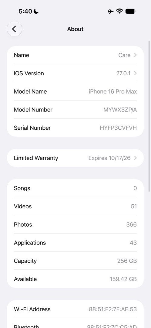 Iphone 16 pro max (Category: iPhone 16 Series) located in Manila. Submitted by 404kermx (Listing ID 1465672149, Image 2). Description: 📱 iPhone 16 Pro Max 256GB ✅ 98% Battery Health ✅ 153 Cycle Count ✅ Complete with Box ✅ Same IMEI on Unit & Box ✅ Original Charging Cord ✅ No Issues ✅ No Dents ✅ Well maintained and in very good condition 🔒 Smart Locked 📅 Eligible for open-line/unlock next year 🎁 Freebies: • Case • Tempered Glass 📦 Storage: 25