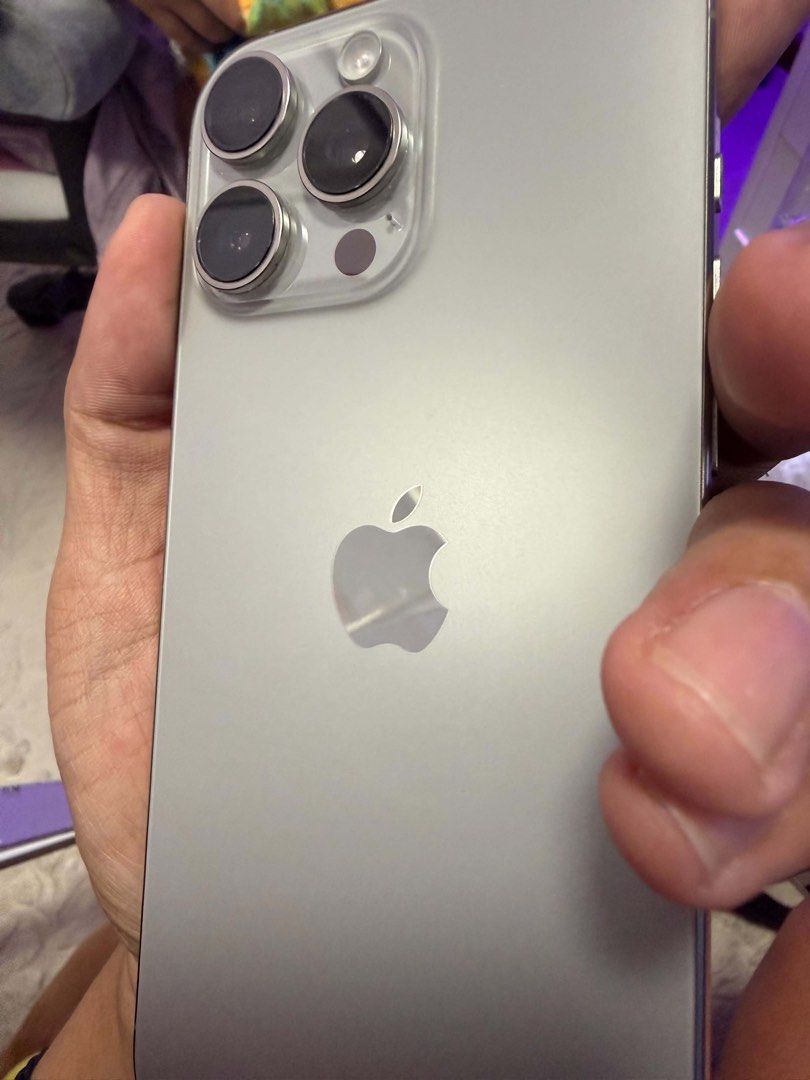 iPhone 16 Pro Max 256GB NTC (Category: iPhone 16 Series) located in Manila. Submitted by p3nnywis3 (Listing ID 1465735945, Image 1). Description: 90% batt health Super kinis always may case and TG Natural Titanium color (grey) Complete with box and orig cable Taguig .