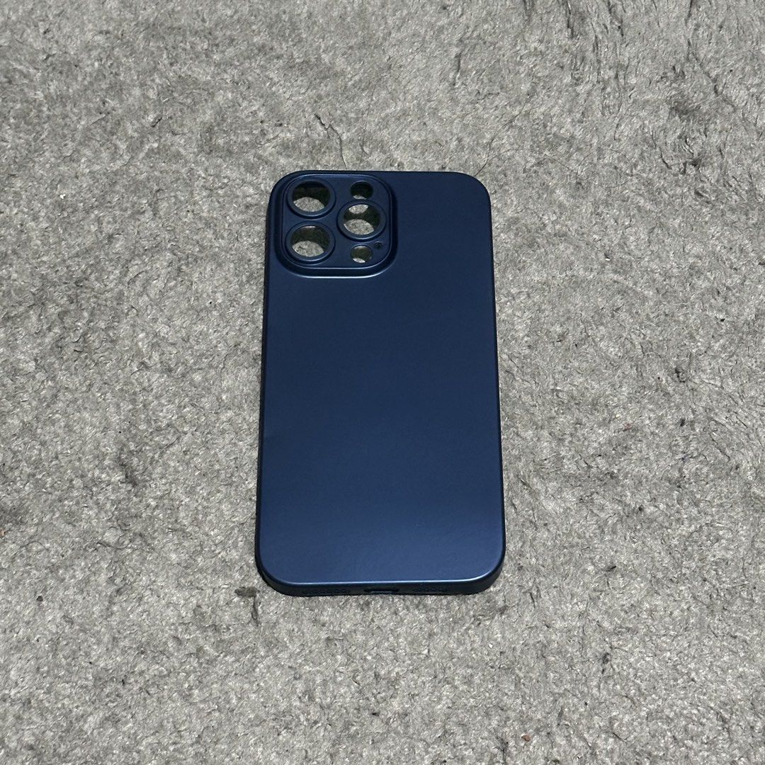 Iphone 16 Pro Max Phone Case (Category: Cases & Sleeves) located in Lipa City. Submitted by jecoparra (Listing ID 1465703383, Image 1). Description: - Compatible with iPhone 16 Pro Max - Elegant dark blue color with a smooth matte finish - Precise camera cutouts for full lens protection and alignment - Slim, lightweight design that maintains the phone's original feel - Excellent daily protection against scratches and minor drops.