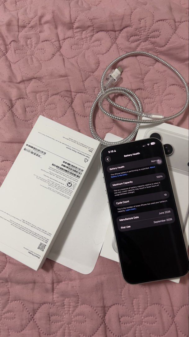 Iphone 17 Promax - 256 Gb (Category: iPhone 17 Series) located in Manila. Submitted by silver_chuchay08 (Listing ID 1465754948, Image 2). Description: 📱 iPhone 17 Pro Max 256GB — ₱76,000 LIKE NEW / VERY WELL TAKEN CARE OF ✨ Selling my iPhone 17 Pro Max 256GB, only used since September 2026. 🔋 100% Battery Health 🔄 Only 19 Battery Cycles 📅 First Use: September 2026 🏪 Purchased from Beyond the Box 🧾 With receipt if needed 📦 Complete box & or