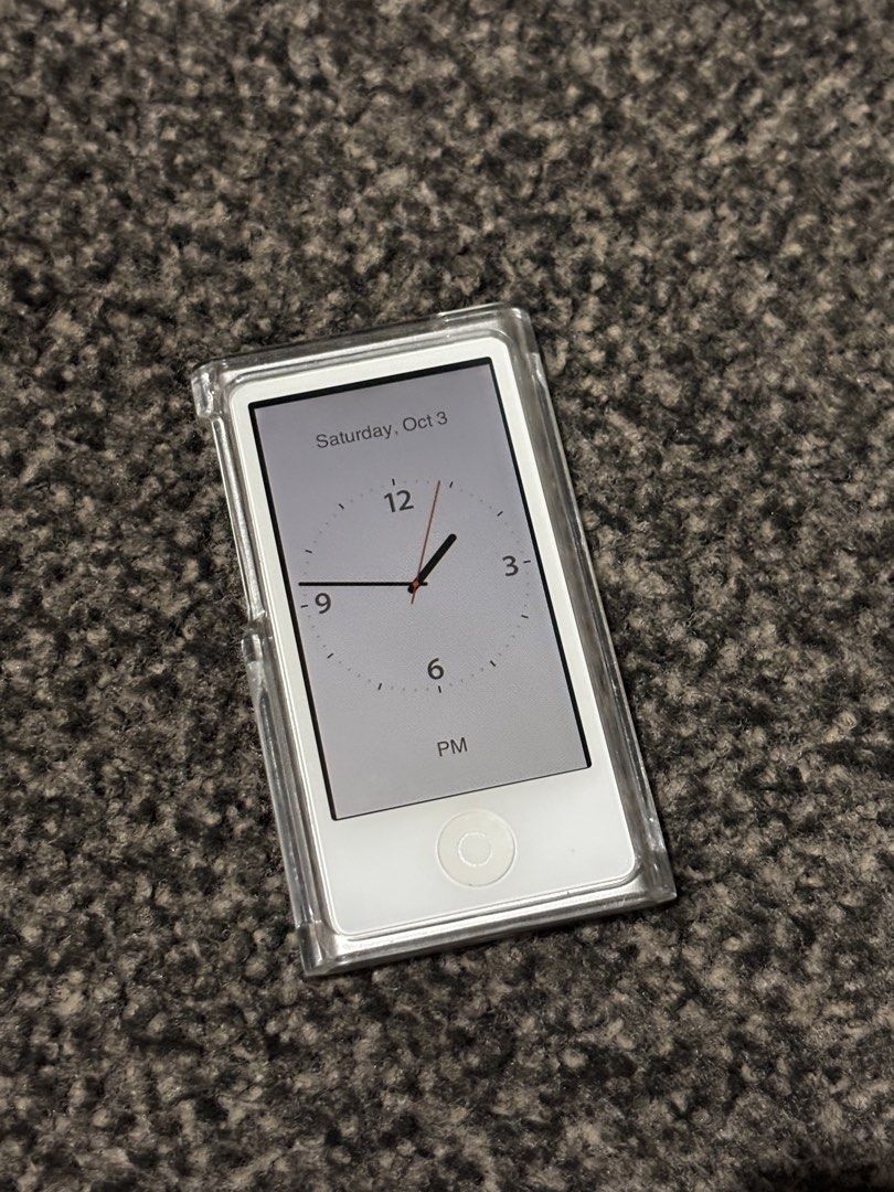 iPod Nano 7th Gen (White) (Category: Portable Music Players) located in Bulacan. Submitted by thriftstarph (Listing ID 1465623834, Image 3). Description: PLEASE READ THE DESCRIPTION BELOW‼️ iPod Nano Gen 7th From Japan Battery Good No Issue (minor scratches) With Charging Cable and Case 3900📩.