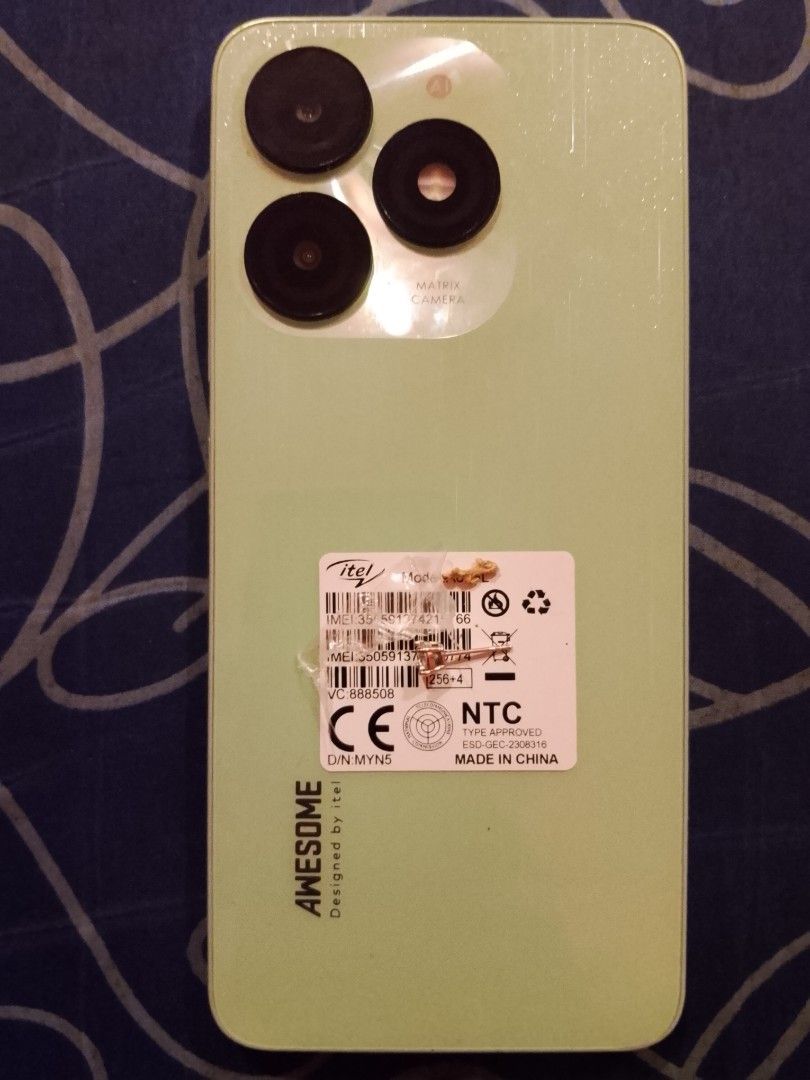 Itel A70 pro (Category: Android Others) located in Quezon City. Submitted by bonesoma (Listing ID 1465745009, Image 2). Description: Itel A70 pro 8+256 3 months old na naka tambak Bago pa Presentable pa Unit only Asking price: 2,500 Ikaw na mag paalis ng code Rush na yan dedeliver ko pa sayo.
