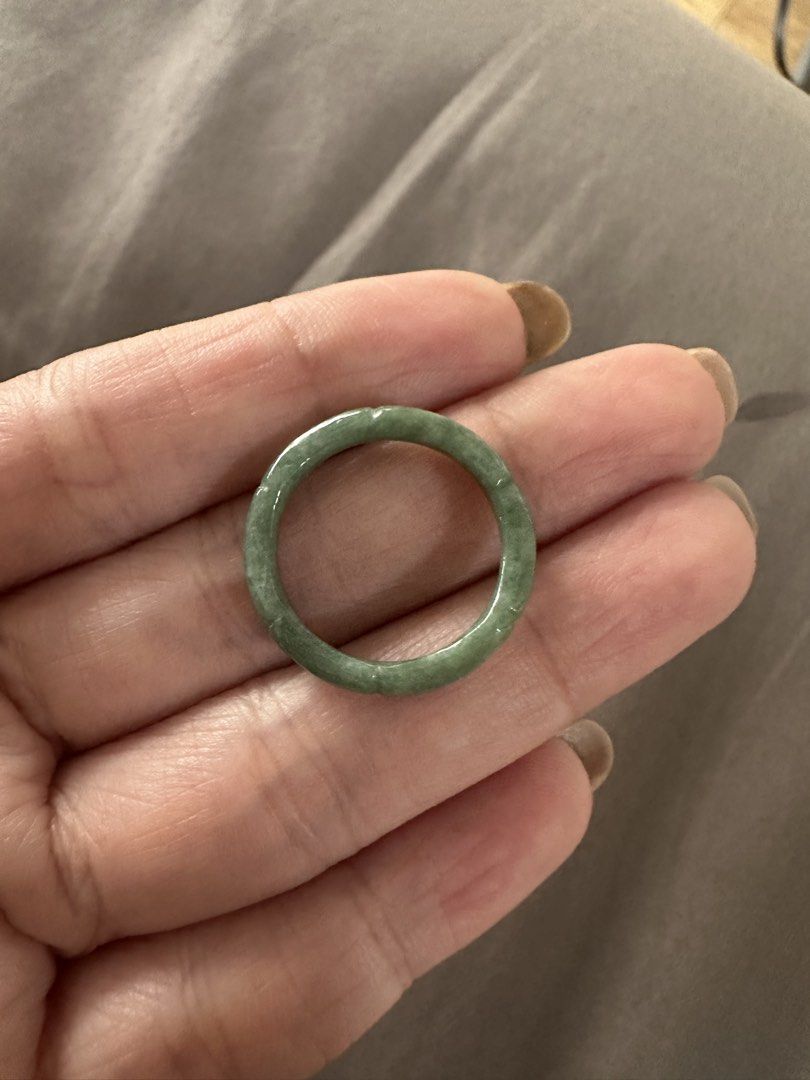 Jade bamboo ring 16mm (Category: Rings) located in Quezon City. Submitted by _shopsnatched88 (Listing ID 1465595329, Image 2). Description: Natural grade A jade Bamboo carving 16mm.