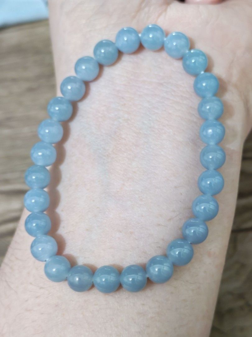 Jadeite Bracelet Purple Blue (Category: Bracelets) located in Bacoor. Submitted by jadeitemaster (Listing ID 1465748360, Image 1). Description: Small mm. Blue purple. Rare of rare color!!! This is a color and quality. With certificate.