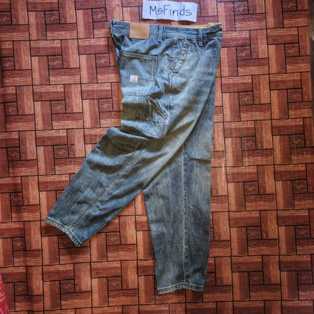 Jamesplus - Men's Carpenter Denim Pants Light Washed Size 34 (Category: Jeans) located in Naga. Submitted by beauty_msfinds (Listing ID 1465665644, Image 1). Description: Jamesplus - Men's Carpenter Denim Pants Light Washed Size 34 - Vintage wash carpenter jeans from JAMESPLUS - Classic workwear style with multiple pockets - Durable denim construction - Relaxed fit for everyday comfort Size: 34 on tag Actual Waist: 34 Inches Length: 40 inches Hem