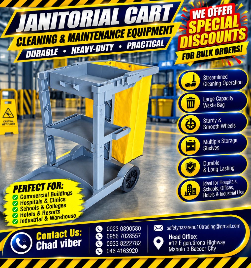 janitorial cart (Category: Looking For) located in Bacoor. Submitted by __CLaude__ (Listing ID 1465647735, Image 1). Description: .