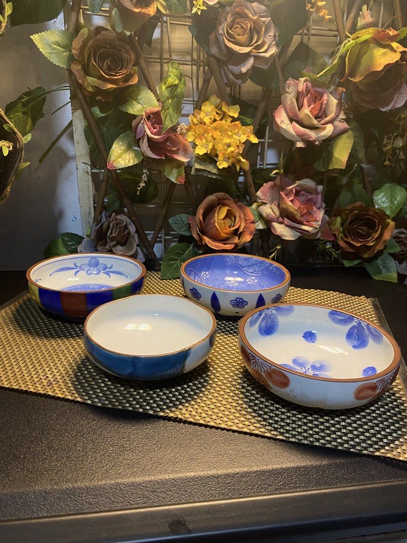 Japan soap bowl (Category: Dinnerware & Cutlery) located in Caloocan City. Submitted by mzmarsz (Listing ID 1465644674, Image 1). Description: Japan surplus As is Take all only 5” 4” ung maliit Ang ggnda nila Mura na po yan. .