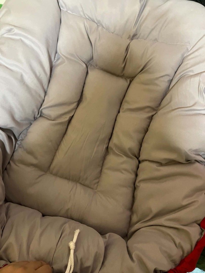 Jordan Jumpman Red and Grey Reversible Bed (Category: Bedding & Towels) located in Manila. Submitted by elvmoo (Listing ID 1465741416, Image 2). Description: could be a pet bed but i used this for my baby as newborn bed. used only for two months. reversible and washed, ready to use. 📍nangka, marikina.