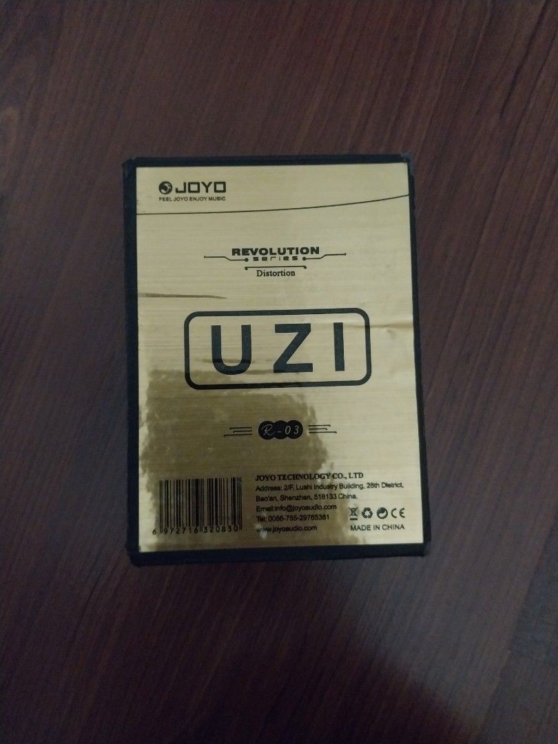 JOYO UZI Distortion Guitar Pedal (Category: Music Accessories) located in Manila. Submitted by kepybara (Listing ID 1465633374, Image 2). Description: - Needs standard 9V DC power supply - Only used once. Still in good condition. - Bought for PHP 1 000..