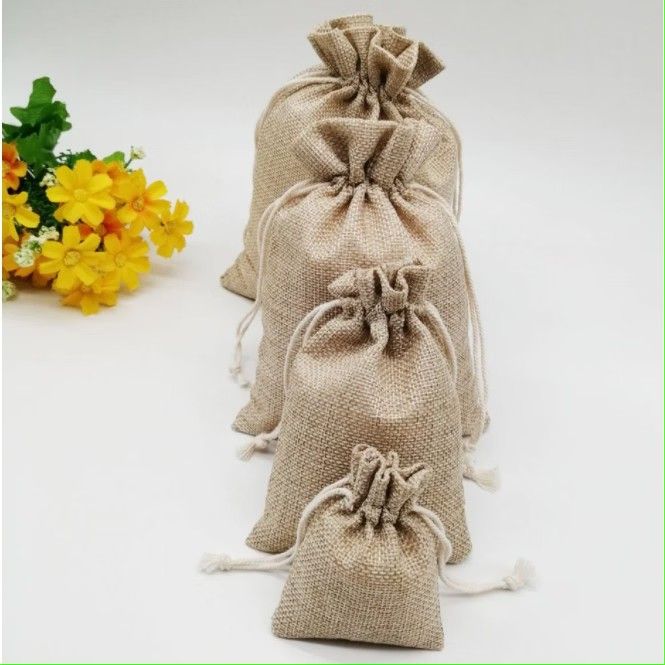 K DrawstringBurlap Pouch Plain Linen GiftBag Jute Storageorganizer Pouch Stringbag dust stringbag (Category: Looking For) located in Manila. Submitted by kimmychen123 (Listing ID 1465618025, Image 2). Description: pm for more details.