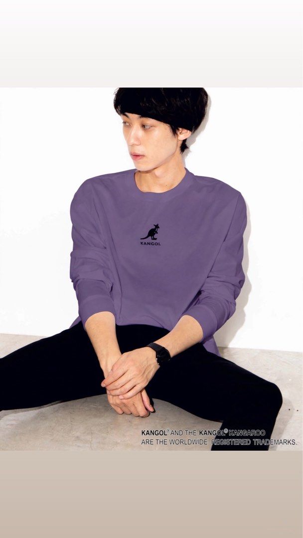 KANGOL LIGHT PURPLE LONG SLEEVE (UNISEX) (Category: Tshirts & Polo Shirts ) located in Solano. Submitted by aljoners (Listing ID 1465619864, Image 3). Description: Size: L Width: 22.5 Length: 28.5 Color rate: 9.5/10 Condition: 10/10 Issue/s: None - Japan made “Color may vary due to lighting”.