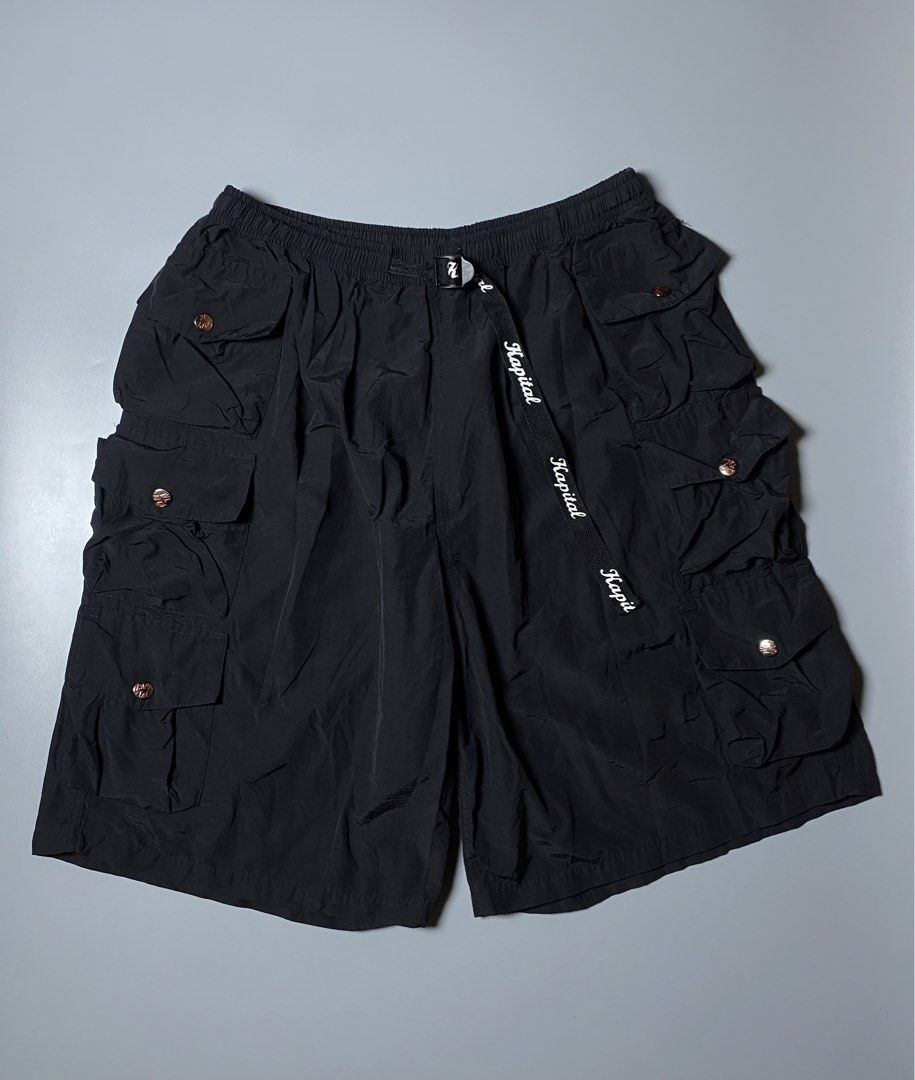 Kapital Ripstop Nam Shorts (Category: Shorts) located in Makati City. Submitted by earnx_ (Listing ID 1465629087, Image 1). Description: Kapital Ripstop Nam Shorts - Featuring multi pocket design - Size 2 on tag - Dimension is 26x20 (Hem 12.5) (LO 12) - Stretachble waist with garter - Excellent to Asnew condition.