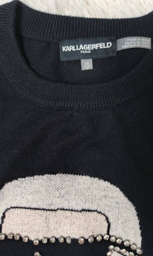 Karl lagerfeld knitted sweatshirt (Category: Coats, Jackets and Outerwear) located in Rizal. Submitted by astrid20 (Listing ID 1465688052, Image 3). Description: Karl Lagerfeld knitted sweatshirt 100% authentic from US Xs runs big Bnwt Open for layaway . #karllagerfeld #karllagerfeldforsale #karllagerfeldsweatshirt #notofake.