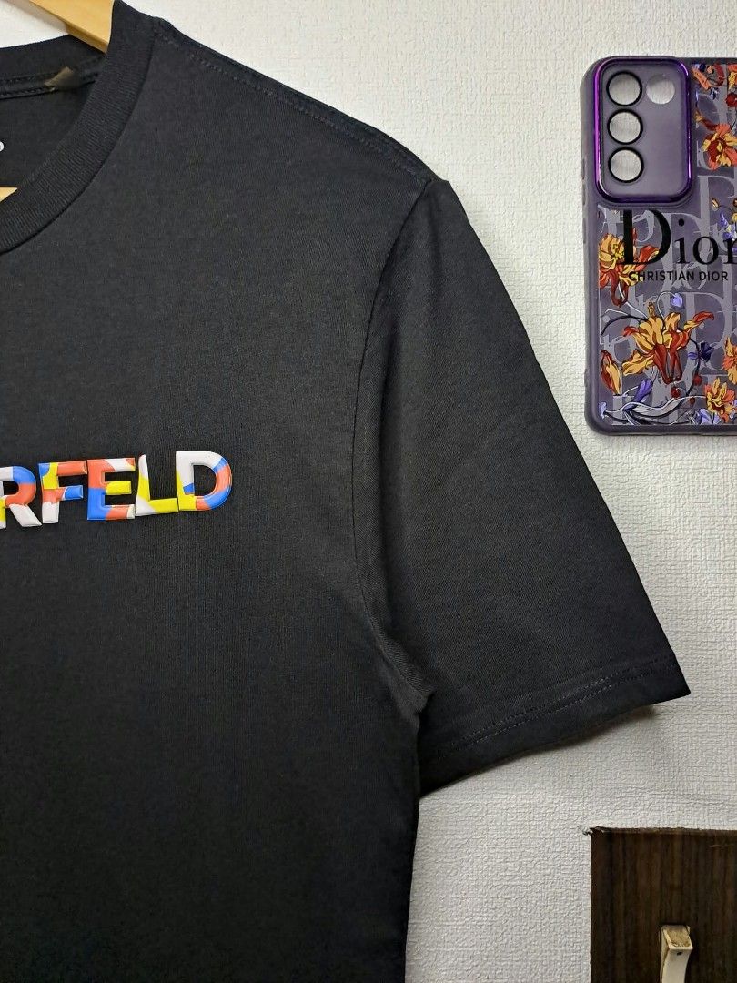 Karl Lagerfeld Paris Multicolored Rainbow Spellout (Category: Tshirts & Polo Shirts ) located in Quezon City. Submitted by yaseen73 (Listing ID 1465651650, Image 2). Description: Karl Lagerfeld Paris Multicolored Rainbow Logo Spellout Across the Chest Made in Peru - 3D Puff Print - Light Weight - Wearing Size : XS on Tag - Dimensions : Width 18 Length 29 - Color Rate : 9.9/10 - Issue : 2 Pinholes But Not Barely Visible (See Last Photo) - Conditio