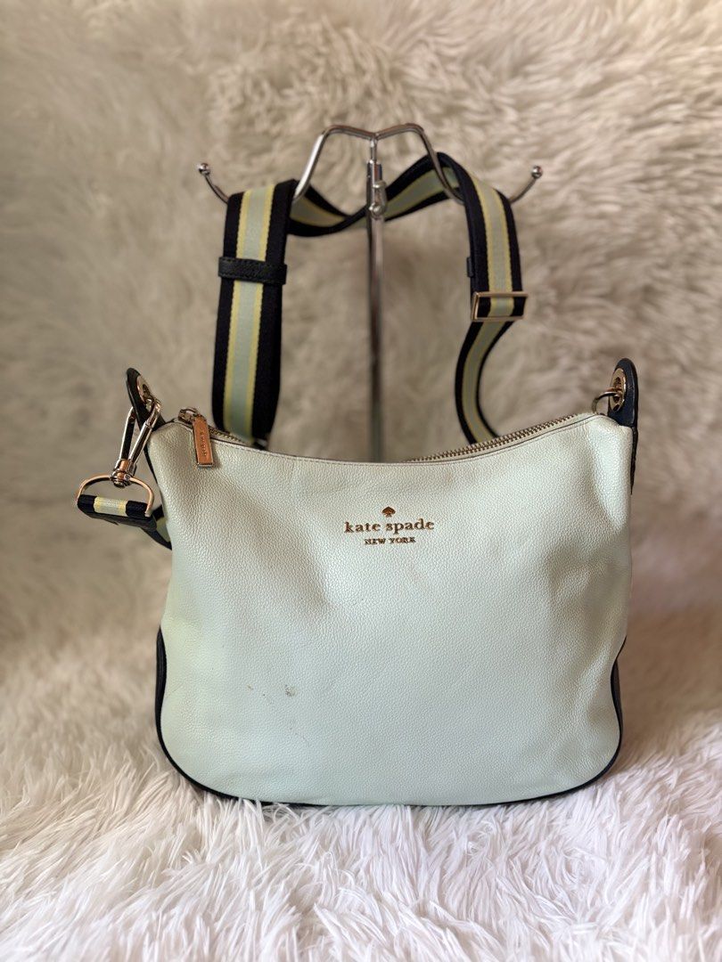 Kate spade rosie (Category: Cross-body Bags) located in Baguio. Submitted by rheaanne07 (Listing ID 1465658259, Image 3). Description: Kate spade rosie crossbody bag Perfect for everyday errands Minimal leather scratches Missing purse Pero still pretty In mint green.