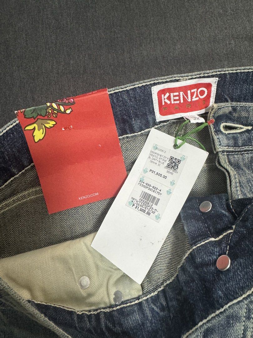 KENZO PANTS original (Category: Luxury Apparel) located in Manila. Submitted by prettystuff1008 (Listing ID 1465647335, Image 1). Description: New Store bought Size 32 Pls check photos uploaded .