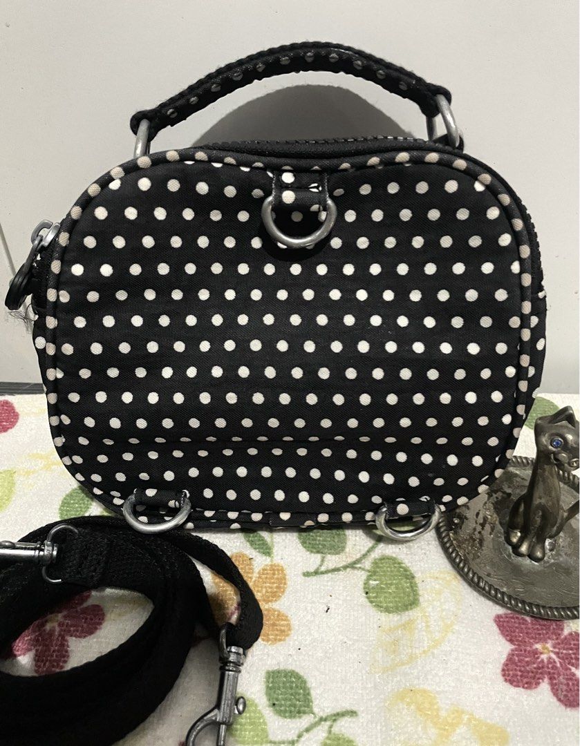 Kipling MINI sling Bag (Category: Cross-body Bags) located in Antipolo. Submitted by lilhermes (Listing ID 1465720167, Image 2). Description: Can be sling and backpack With some fading in hardware No tastas and butas Fit regualar phone.
